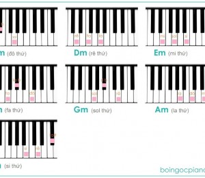 Đánh đàn Piano cơ dễ dàng với 14 hợp âm cơ bản.